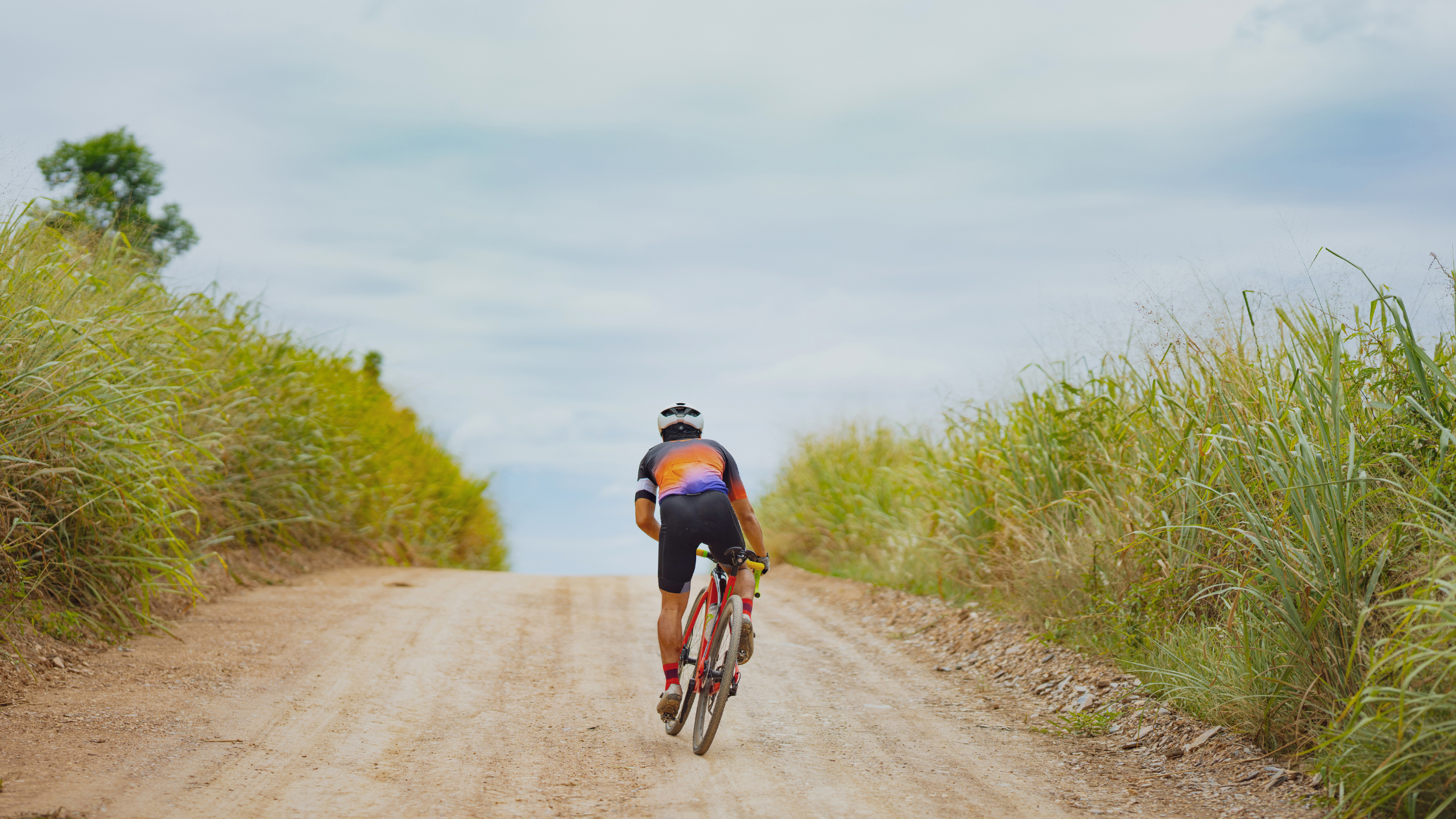 Gravel cyclist
