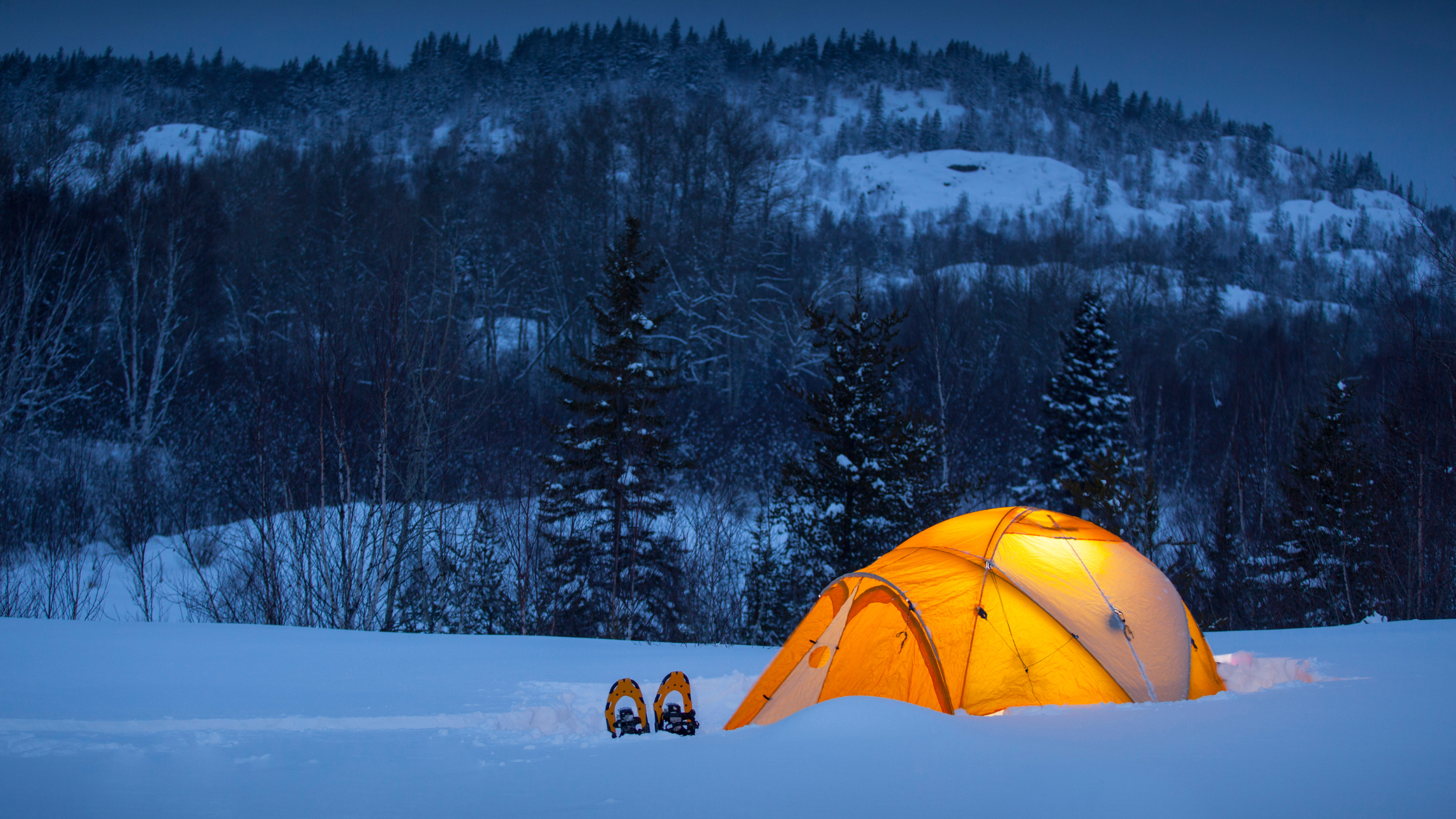 Tent in the snow