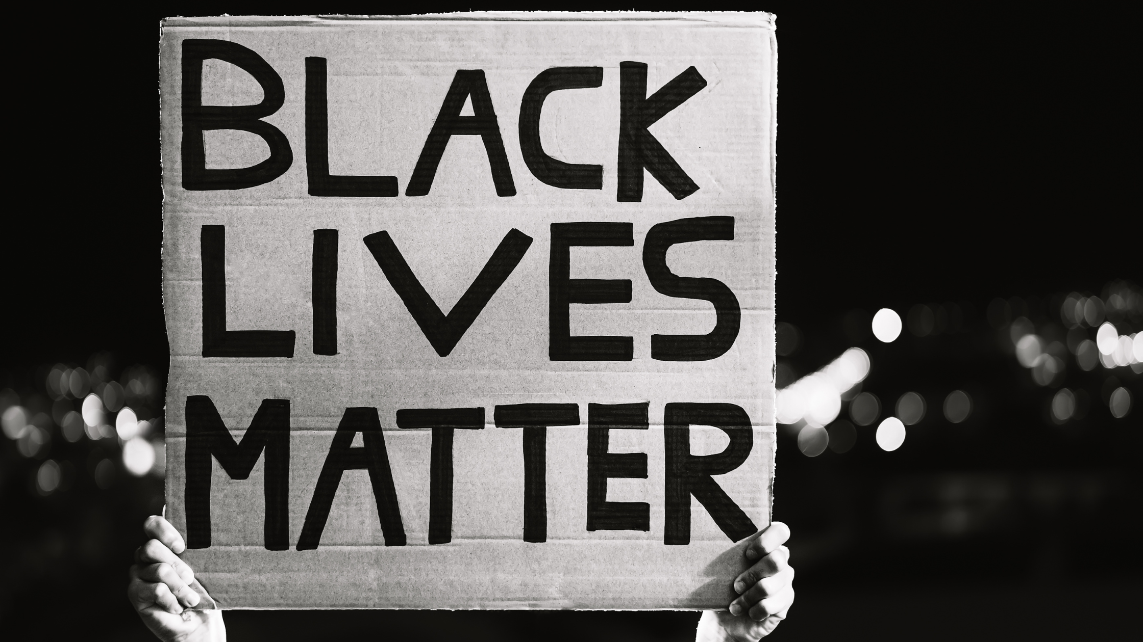 Black Lives Matter sign