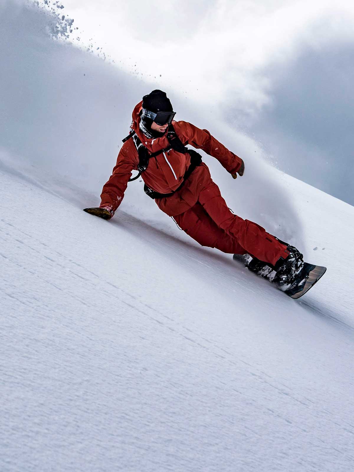 Person snowboarding