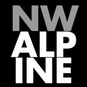 nw alpine logo square black bg