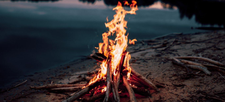 Beach Fire by Vadim Sadovski